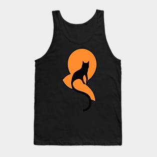 cat with a long tail Tank Top